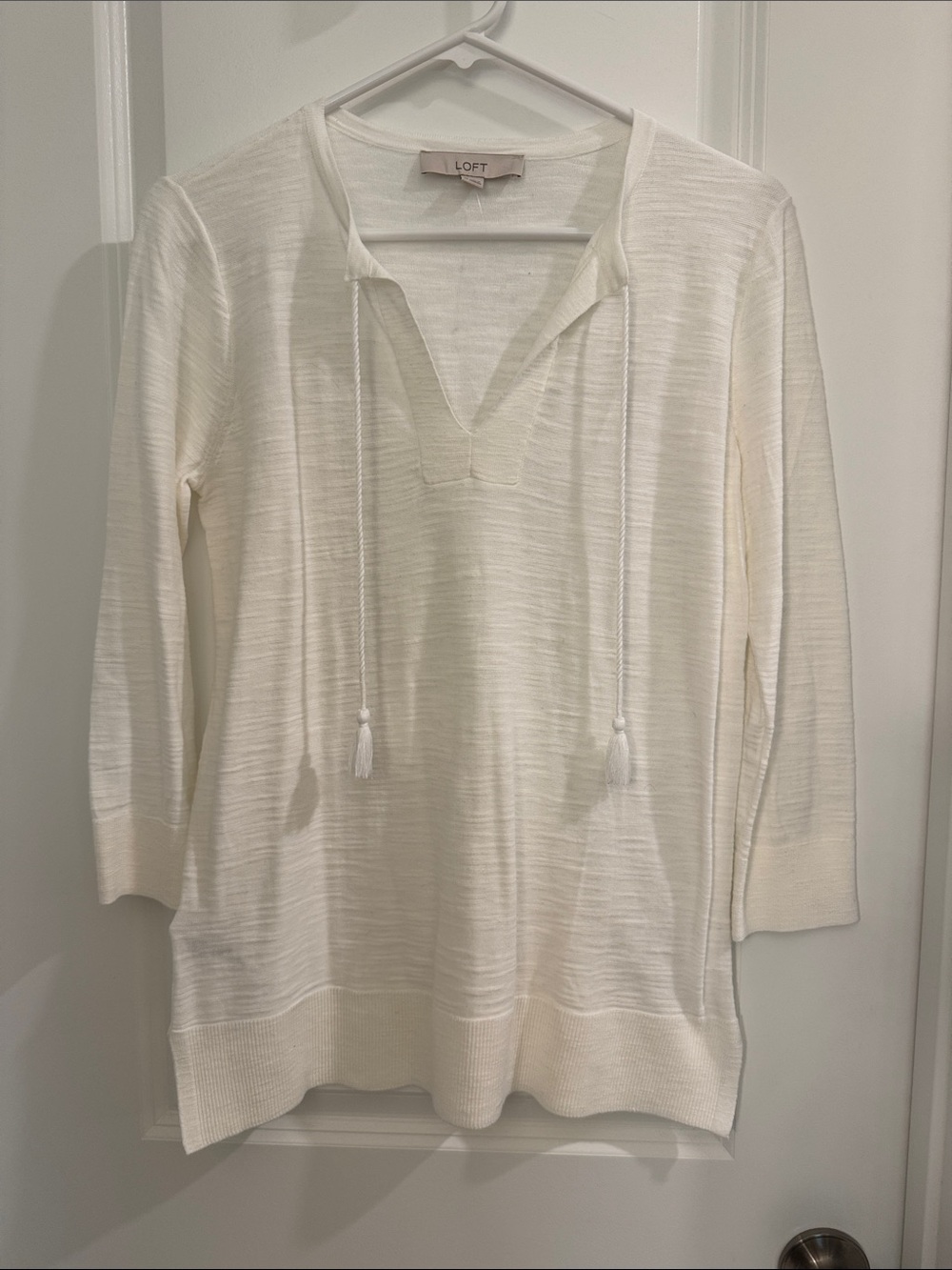 NWOT LOFT Tie Neck Top